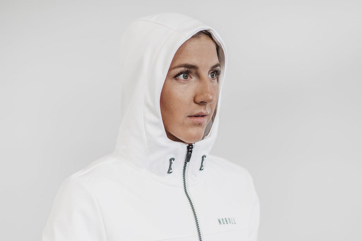 Nobull Softshell Women's Jackets White | Australia (QF3750)